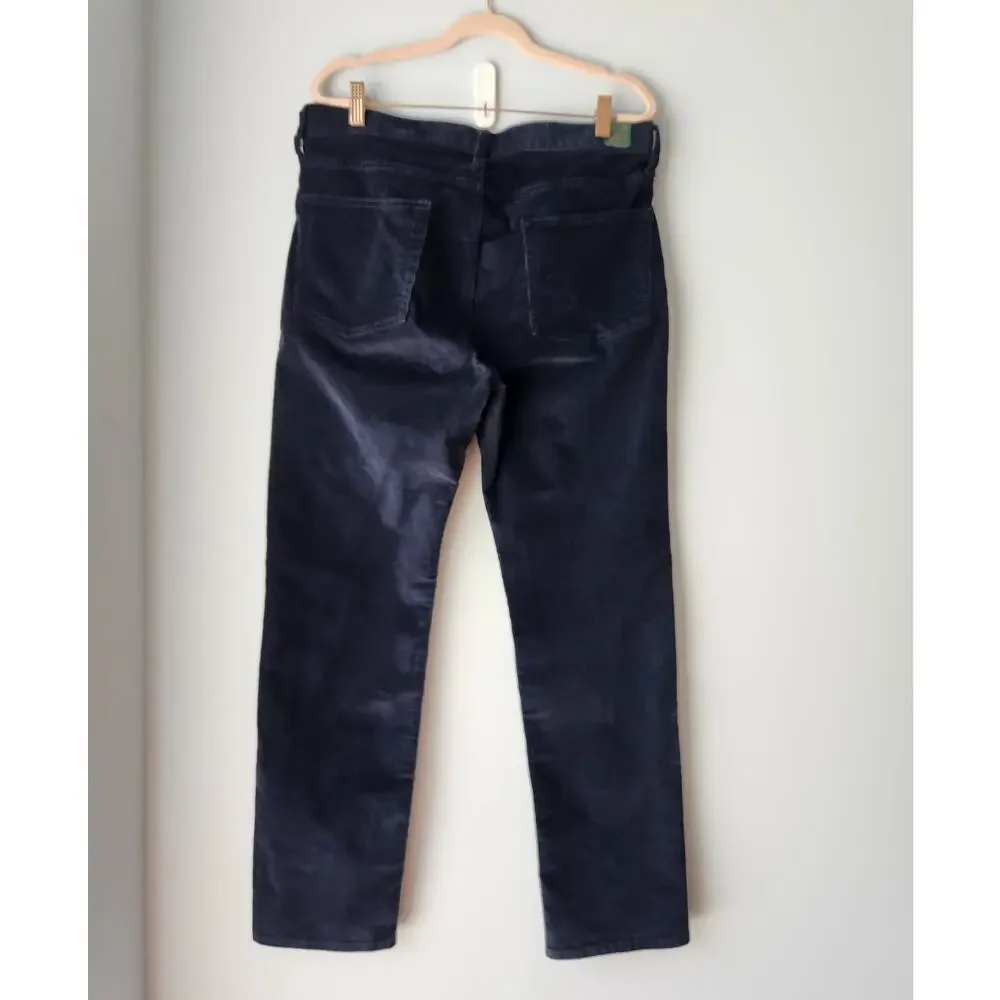 NWT J. Crew Men's 770™ Straight-Fit  Stretch Corduroy Academia Navy Blue 32/30